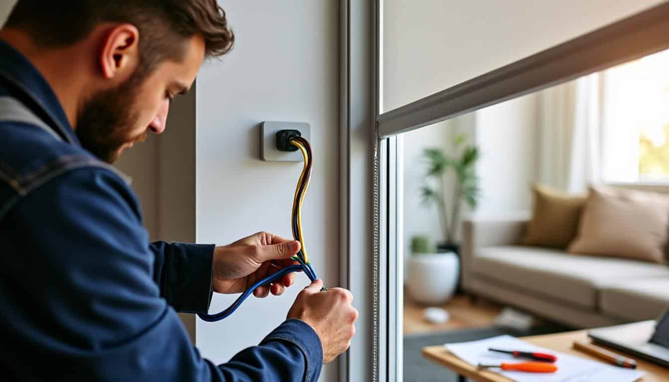 Illustration: Définition et fonctionnement du branchement du volet roulant à 3 fils