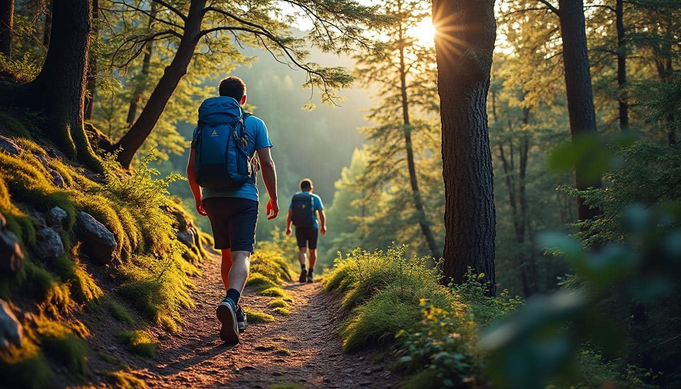 Illustration: Description des itinéraires de randonnée sur le chemin de la Grosse Pierre