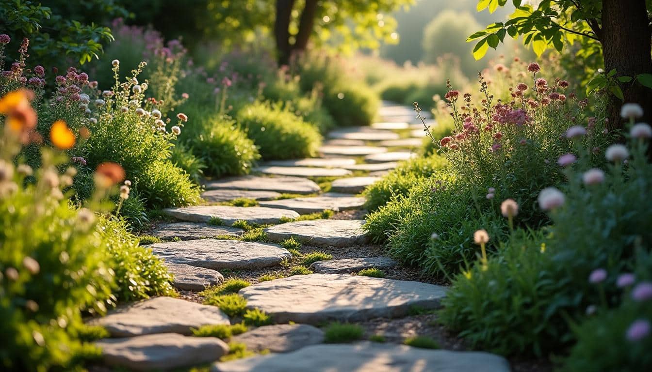 Illustration: Définition et usages du chemin de pierre dans l’aménagement extérieur