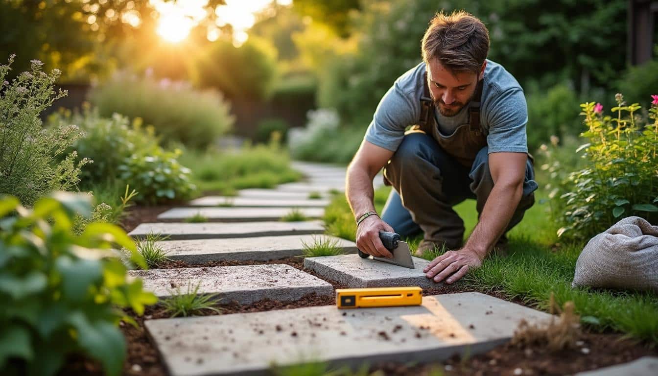 Illustration: Guide pratique pour la pose et l’entretien d’un chemin de pierre