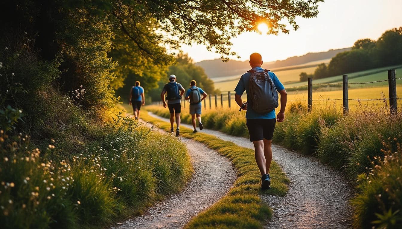 Illustration: Itinéraires et description du parcours du chemin des Pierres Blanches