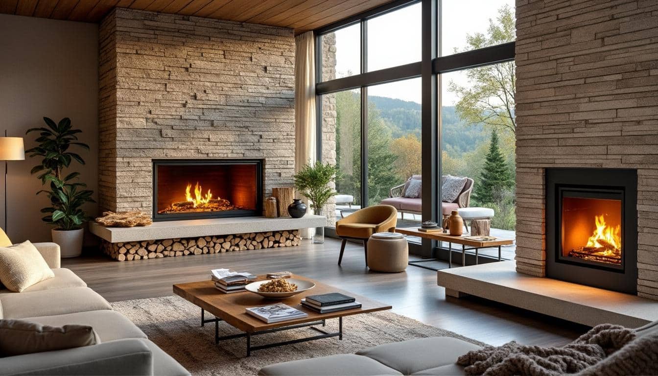 Illustration: Choisir la pierre de parement idéale pour sa cheminée : matériaux, formats et styles