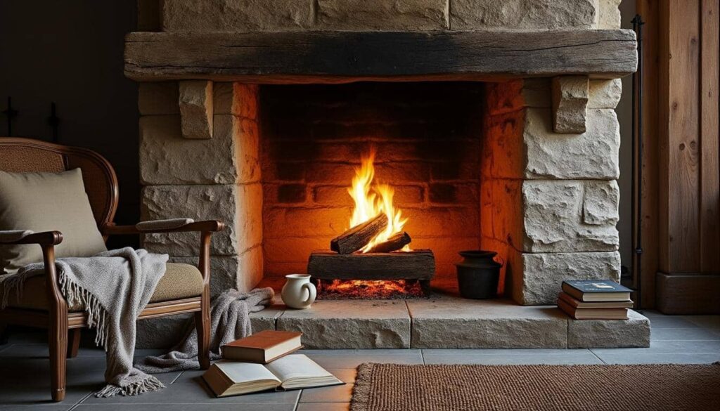 Cheminée en pierre de parement : guide complet pour un intérieur unique