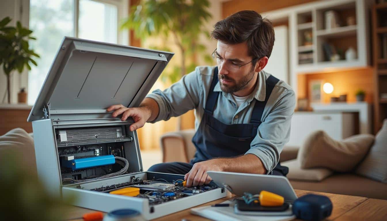 Illustration: Symptômes d’un condensateur de volets roulants Somfy défectueux