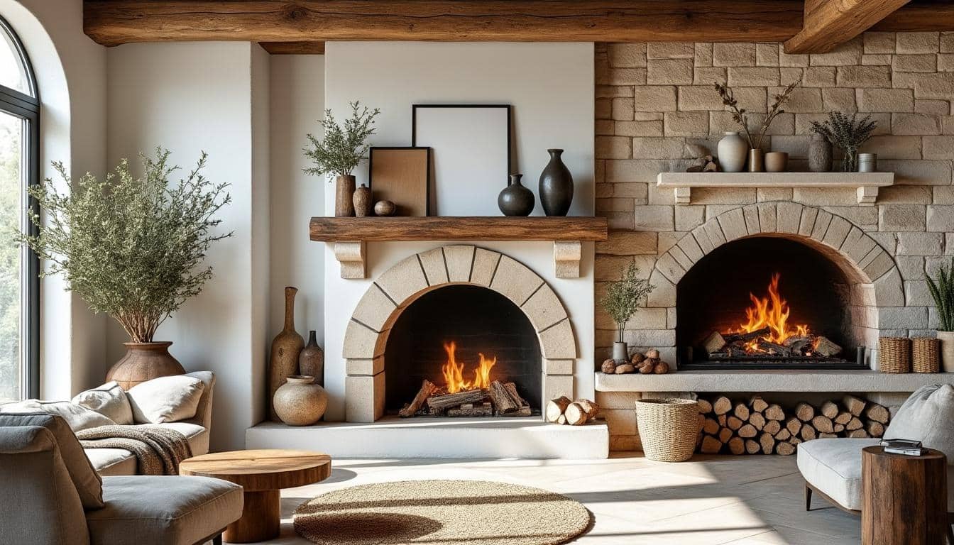 Illustration: Les styles de décoration de cheminée en pierre pour chaque intérieur