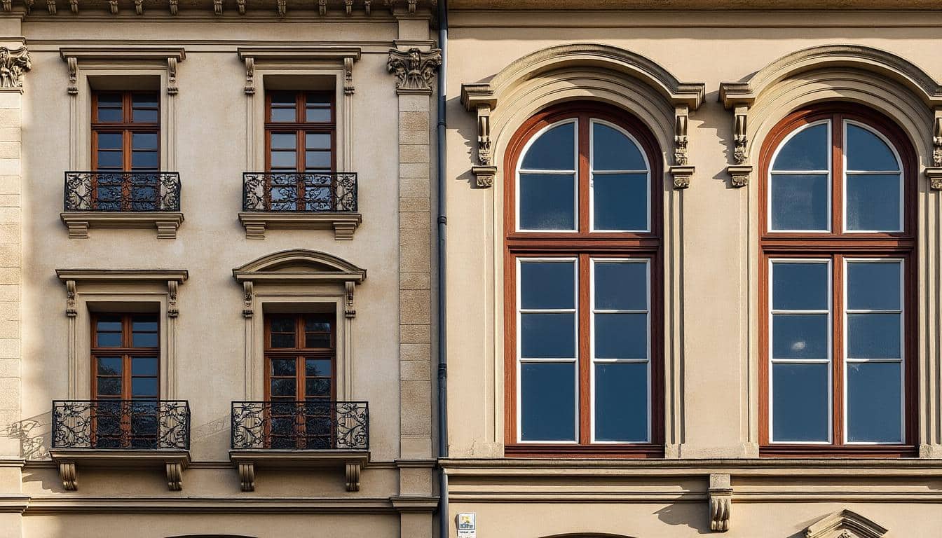 Illustration: Histoire et évolution de la fenêtre à meneau dans l’architecture