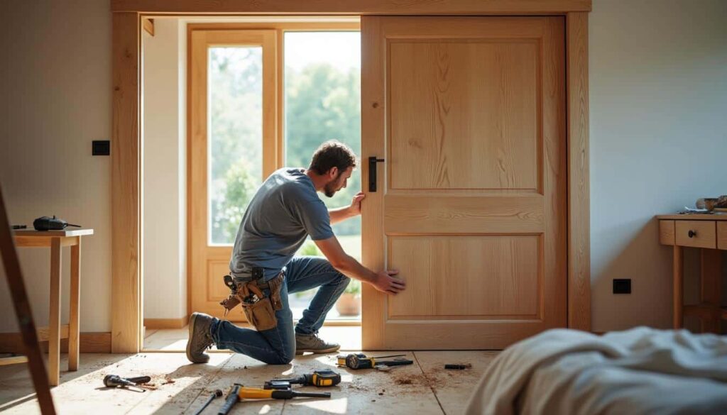 Installer une porte coulissante dans une cloison : guide complet