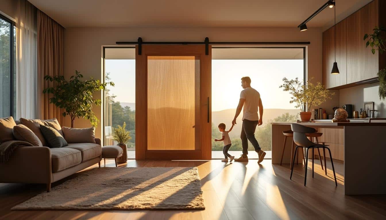 Illustration: Avantages, inconvénients et usages de la porte coulissante suspendue sur rail