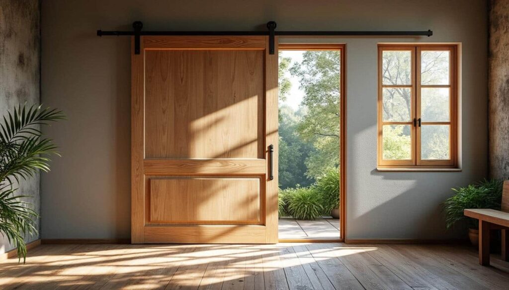 Tout savoir sur la porte coulissante suspendue sur rail : guide complet