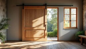 Tout savoir sur la porte coulissante suspendue sur rail : guide complet