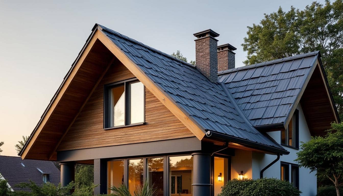 Illustration: Définition et caractéristiques de la toiture en tôle imitation tuile