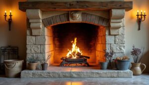 Cheminée en pierre du Gard : atouts, installation et conseils déco