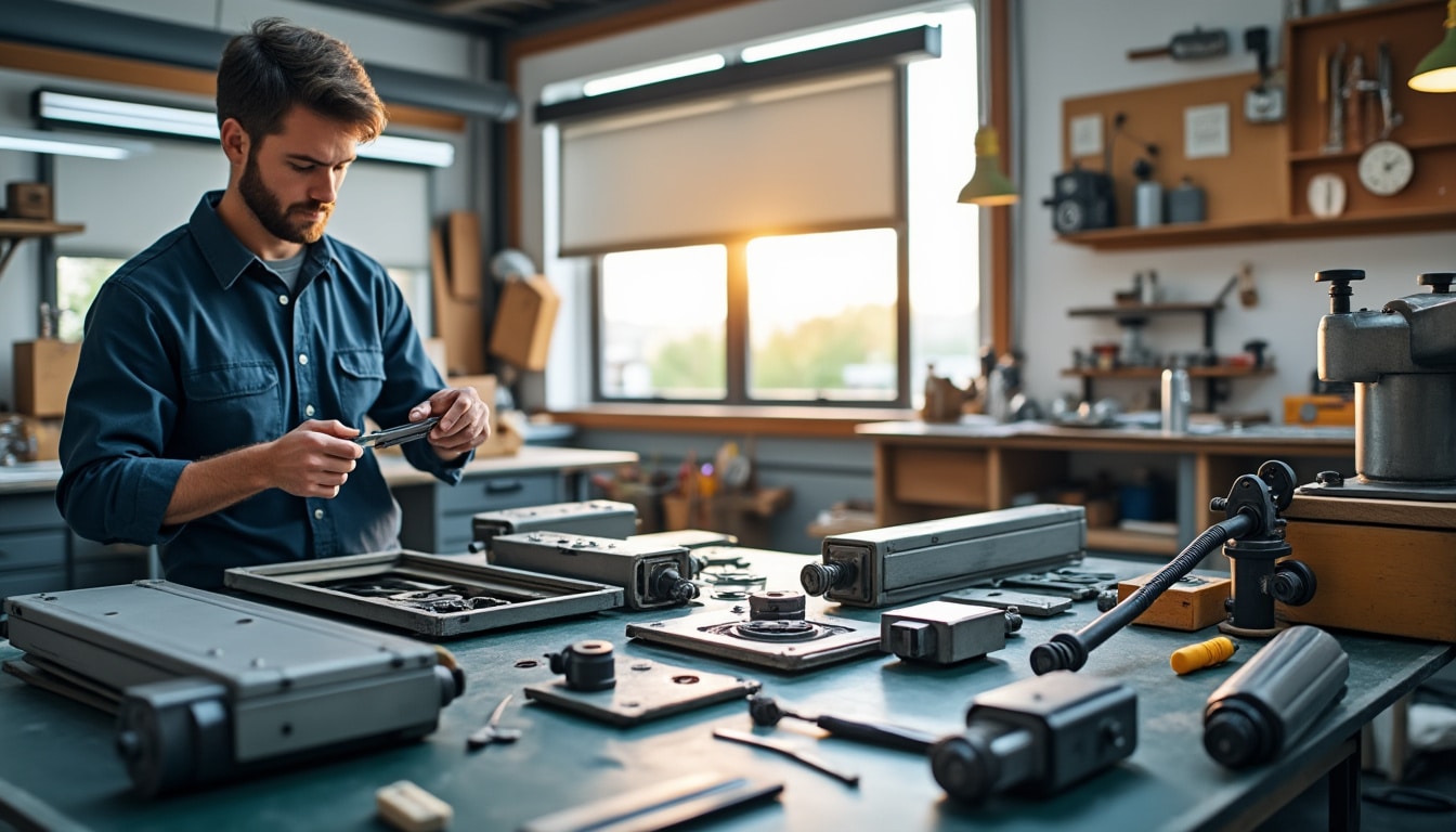 Illustration: Les différents types de mécanismes manuels pour volet roulant