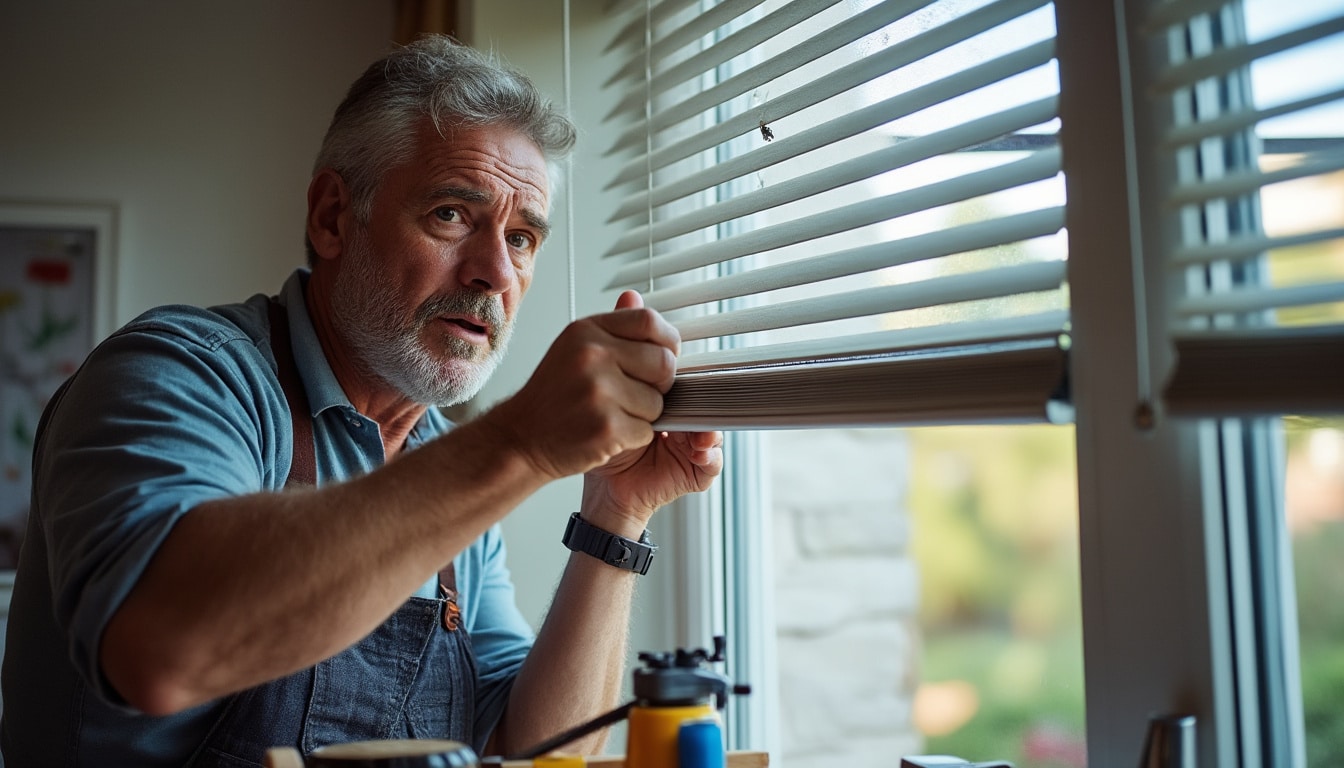 Illustration: Présentation du problème de volet roulant qui descend mais ne remonte plus