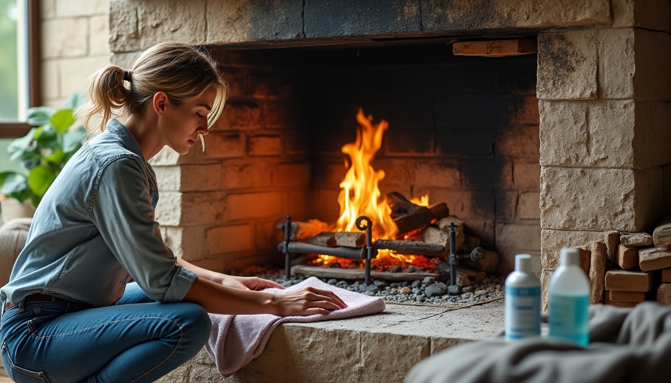 Illustration: Pourquoi et quand nettoyer une cheminée en pierre calcaire ?