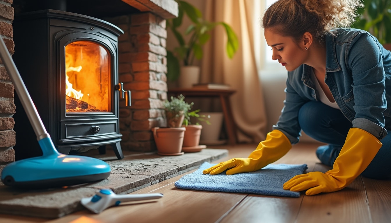 Illustration: Préparer le ménage de votre cheminée en pierre calcaire