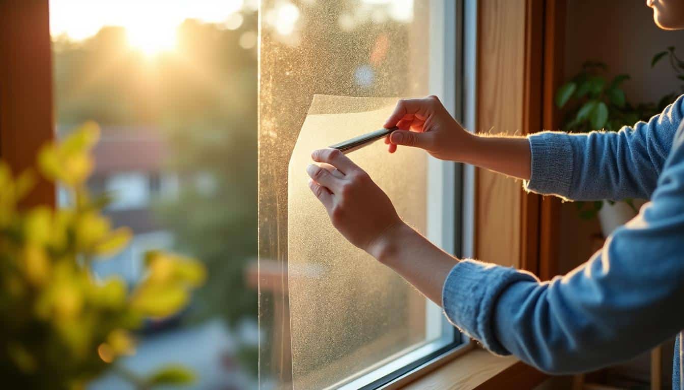 Illustration: Comprendre l’isolation de fenêtre avec un film isolant