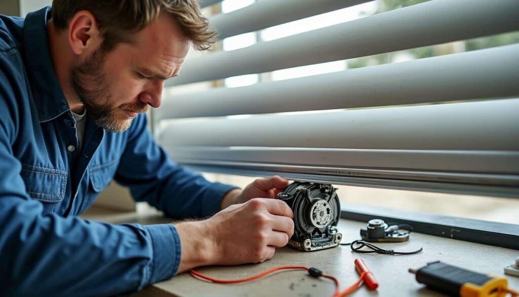 Moteur de volet en panne intermittente : diagnostic et réparation efficace