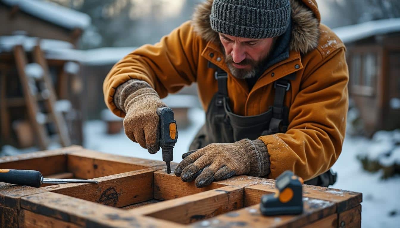 Comment renforcer un assemblage de structure en extérieur durant l’hiver ?