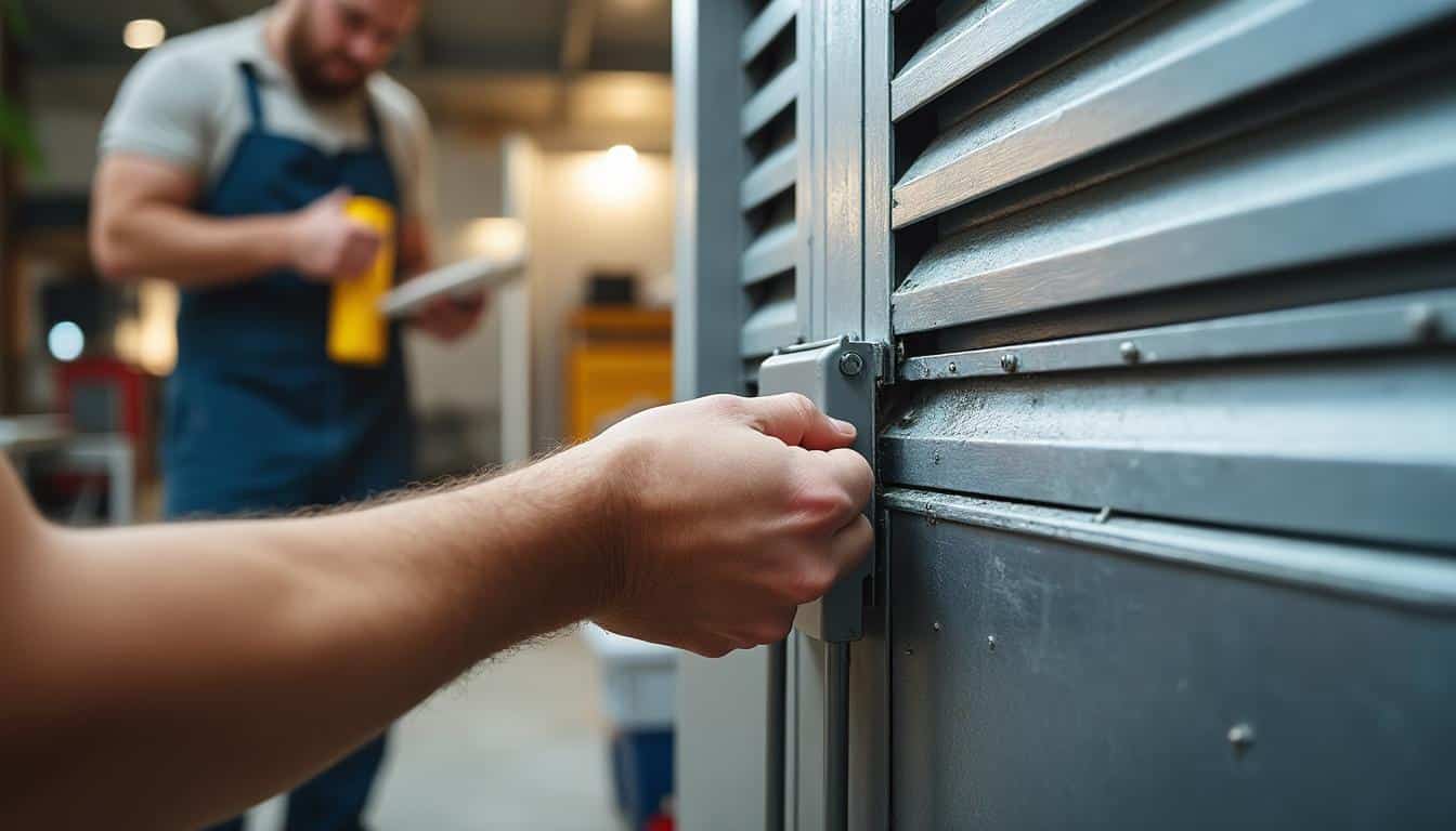 Volet électrique : grincement à l’ouverture et lubrification efficace