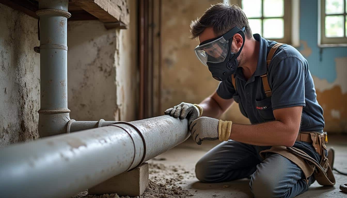 Illustration: Comprendre le rôle et la composition d’un conduit de cheminée en fibro-ciment amianté