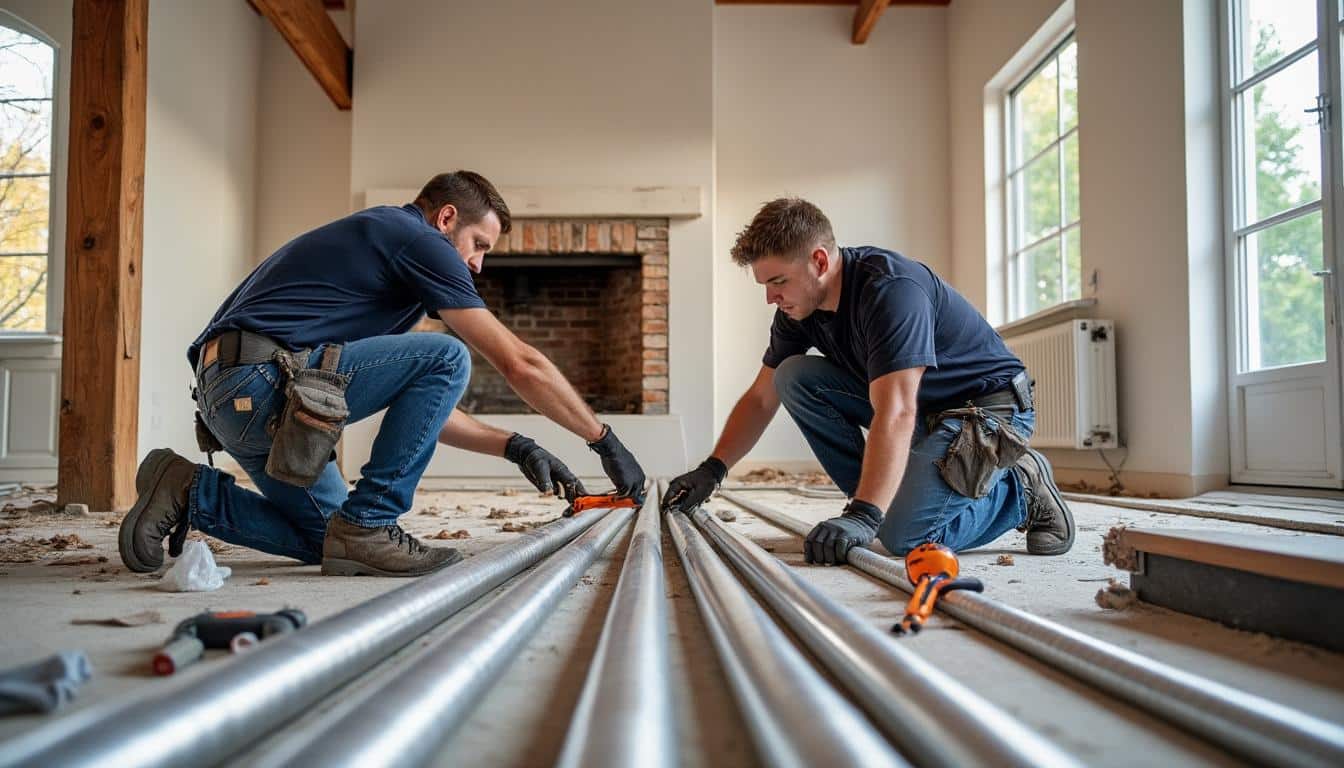 Illustration: Comment fonctionne et s’installe un conduit de cheminée dans une maison ?