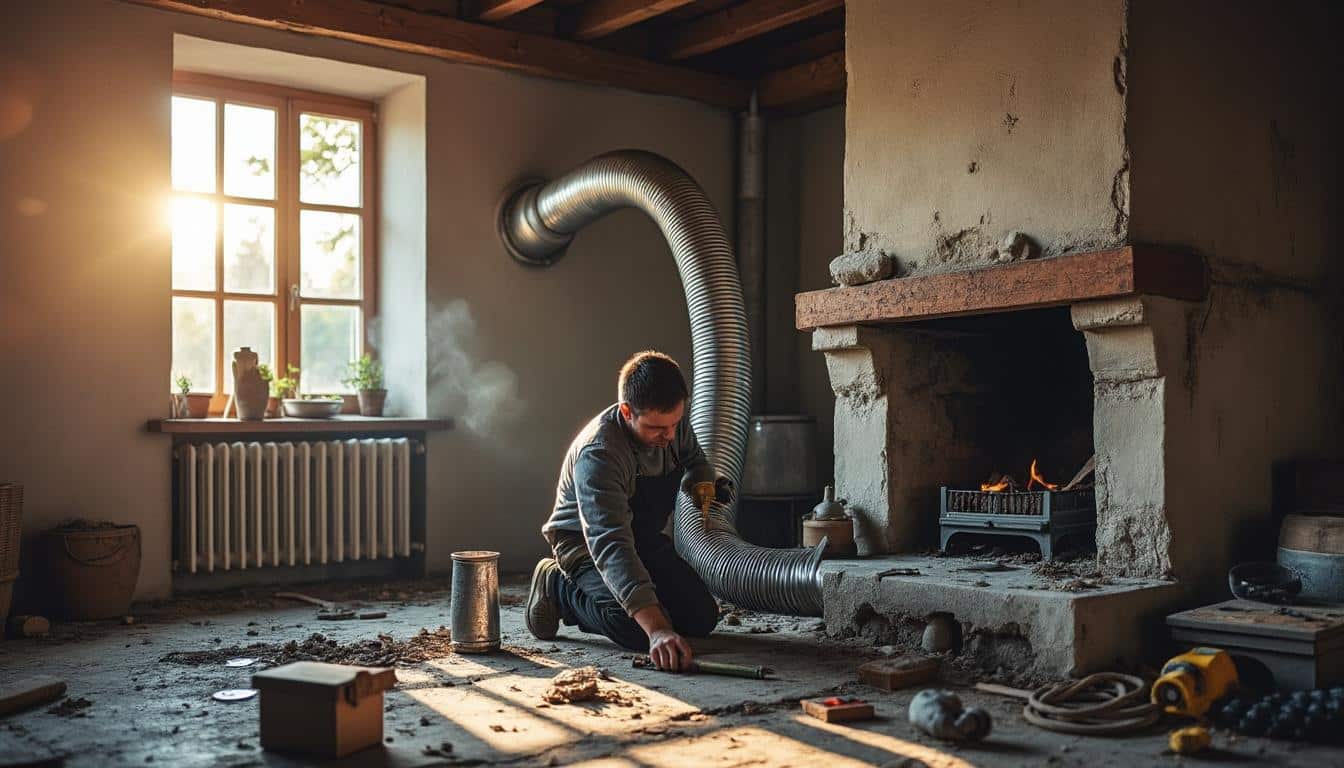Illustration: Comprendre le rôle du conduit dans l’évacuation des fumées et du chauffage